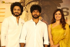 Hanuman Teaser Launch attended by Amritha Aiyer and Teja Sajja