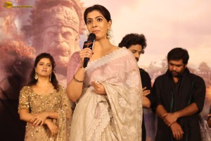 Hanuman Trailer Launch attended by Teja Sajja, Amritha Aiyer, Varalaxmi Sarathkumar, and others