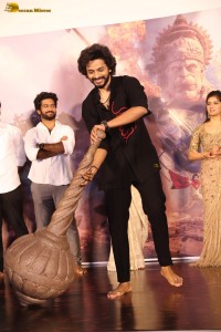 Hanuman Trailer Launch attended by Teja Sajja, Amritha Aiyer, Varalaxmi Sarathkumar, and others