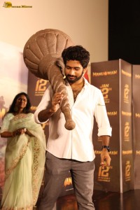 Hanuman Trailer Launch attended by Teja Sajja, Amritha Aiyer, Varalaxmi Sarathkumar, and others