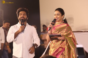 Hanuman Trailer Launch attended by Teja Sajja, Amritha Aiyer, Varalaxmi Sarathkumar, and others