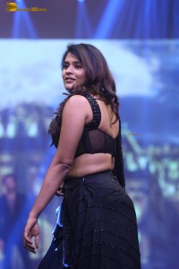 tollywood actress hebah patel ramp walk in a black lehenga choli