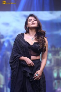 tollywood actress hebah patel ramp walk in a black lehenga choli