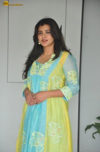 actress Hebah Patel sweet looks in a salwar dress