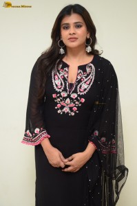 Actress Hebah Patel photoshoot in a black dress