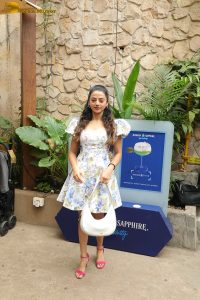 actress helly shah cute in a frock sort of dress