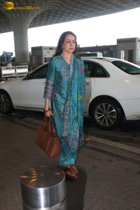 bollywood actress Hema Malini beautiful in a green salwar dress