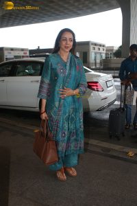 bollywood actress Hema Malini beautiful in a green salwar dress