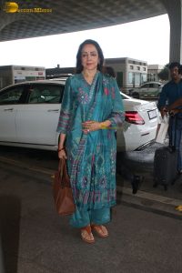 bollywood actress Hema Malini beautiful in a green salwar dress
