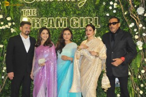 Hema Malini’s 75th Birthday Bash attended by Madhuri Dixit, Rekha, Juhi Chawla, Jeetendra, Vidya Balan, Raveena Tandon, and other friends and family