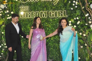Hema Malini’s 75th Birthday Bash attended by Madhuri Dixit, Rekha, Juhi Chawla, Jeetendra, Vidya Balan, Raveena Tandon, and other friends and family