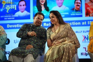 Actress Hema Malini attends an ISKCON event on August 21, 2024