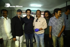 Hero Team Ashok Galla, Nidhhi Agerwal, Jagapathi Babu, Naresh visit Mallikarjuna Theatre