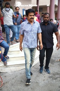 Hero Team Ashok Galla, Nidhhi Agerwal, Jagapathi Babu, Naresh visit Mallikarjuna Theatre