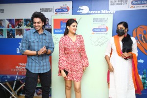 Nidhhi Agerwal and Ashok Galla visit Radio City FM to promote their movie Hero