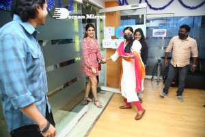 Nidhhi Agerwal and Ashok Galla visit Radio City FM to promote their movie Hero