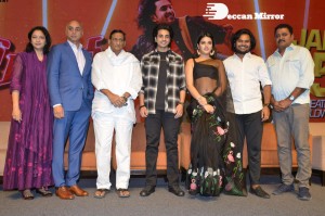 Ashok Galla debut movie Hero Press meet attended by Jayadev Galla, Nidhhi Agerwal, Ashok Galla