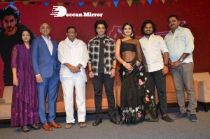 Ashok Galla debut movie Hero Press meet attended by Jayadev Galla, Nidhhi Agerwal, Ashok Galla