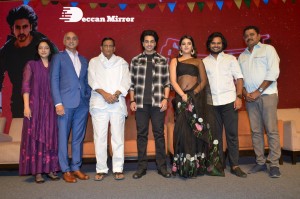 Ashok Galla debut movie Hero Press meet attended by Jayadev Galla, Nidhhi Agerwal, Ashok Galla