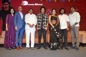 Ashok Galla debut movie Hero Press meet attended by Jayadev Galla, Nidhhi Agerwal, Ashok Galla