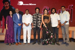 Ashok Galla debut movie Hero Press meet attended by Jayadev Galla, Nidhhi Agerwal, Ashok Galla