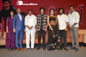 Ashok Galla debut movie Hero Press meet attended by Jayadev Galla, Nidhhi Agerwal, Ashok Galla