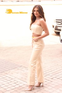 Actors Tiger Shroff, Tara Sutaria and Music Director A. R. Rahman attend the song launch from the movie Heropanti 2