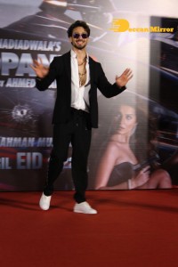 Actors Tiger Shroff, Tara Sutaria and Music Director A. R. Rahman attend the song launch from the movie Heropanti 2