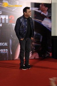 Actors Tiger Shroff, Tara Sutaria and Music Director A. R. Rahman attend the song launch from the movie Heropanti 2