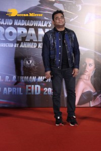 Actors Tiger Shroff, Tara Sutaria and Music Director A. R. Rahman attend the song launch from the movie Heropanti 2