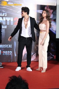 Actors Tiger Shroff, Tara Sutaria and Music Director A. R. Rahman attend the song launch from the movie Heropanti 2