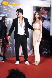 Actors Tiger Shroff, Tara Sutaria and Music Director A. R. Rahman attend the song launch from the movie Heropanti 2