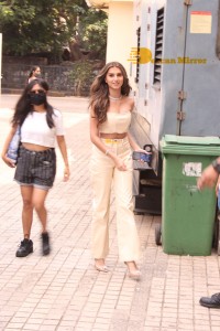 Actors Tiger Shroff, Tara Sutaria and Music Director A. R. Rahman attend the song launch from the movie Heropanti 2