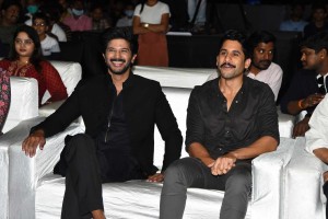 Dulquer Salman and Aditi Rao attend the pre release function of movie Hey Sinamika