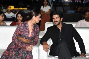 Dulquer Salman and Aditi Rao attend the pre release function of movie Hey Sinamika