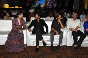 Dulquer Salman and Aditi Rao attend the pre release function of movie Hey Sinamika