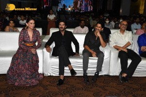 Dulquer Salman and Aditi Rao attend the pre release function of movie Hey Sinamika