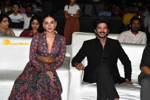 Dulquer Salman and Aditi Rao attend the pre release function of movie Hey Sinamika