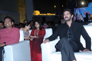 Dulquer Salman and Aditi Rao attend the pre release function of movie Hey Sinamika