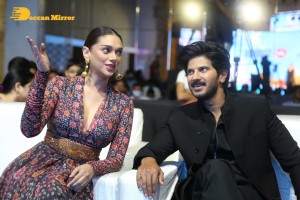 Dulquer Salman and Aditi Rao attend the pre release function of movie Hey Sinamika