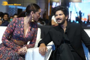 Dulquer Salman and Aditi Rao attend the pre release function of movie Hey Sinamika