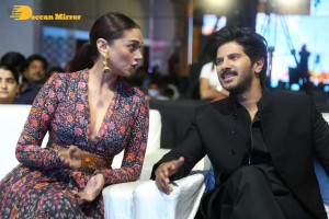 Dulquer Salman and Aditi Rao attend the pre release function of movie Hey Sinamika