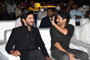Dulquer Salman and Aditi Rao attend the pre release function of movie Hey Sinamika