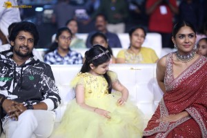 Hi Nanna Pre-Release Function attended by Nani and Mrunal Thakur
