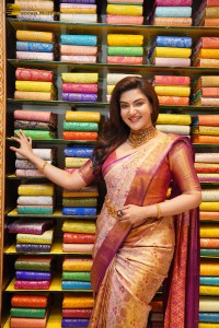 actress honey rose shows off traditional looks in a silk saree