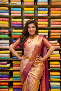 actress honey rose shows off traditional looks in a silk saree