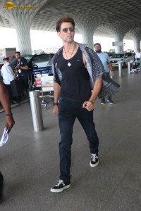 Bollywood Superstar Hrithik Roshan spotted at Mumbai Airport on May 27, 2023