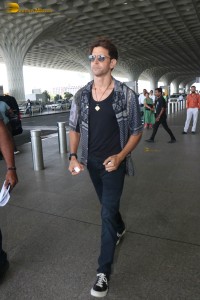 Bollywood Superstar Hrithik Roshan spotted at Mumbai Airport on May 27, 2023