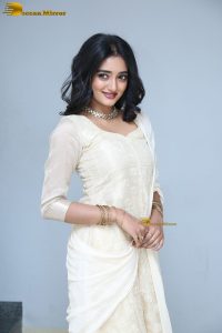 actress hrithika srinivas beautiful in a white salwar