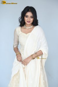 actress hrithika srinivas beautiful in a white salwar